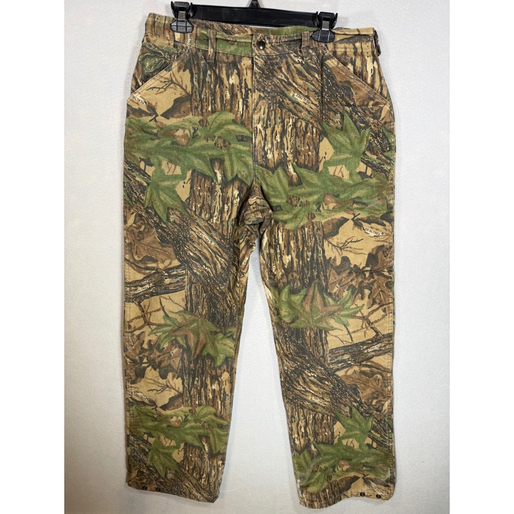 Vintage Duxbak Realtree Camo Thinsulate Insulated Hunting Pants Mens 34 R 90's